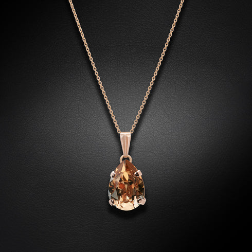 Комплект "Venēra II (Golden Shadow)" с кристаллами Swarovski™
